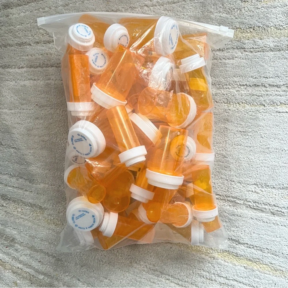 Empty plastic bottles with caps lot of 45